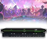 Professional Feedback Suppressor, 6-in 6-Out Microphone Anti-Howling Feedback Frequency Shifter, 12 Segments of High Fidelity Retention, Microphone Stage Ktv Effector for Performance Conference Ktv