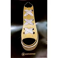 在飛比找蝦皮購物優惠-［現貨］CONVERSE 高筒帆布鞋鞋帶（銀色）＊附12種鞋