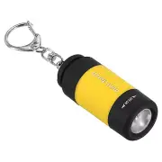 2.1" Mini Rechargeable LED Keychain Flashlight USB Charging Yellow