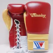Winning Boxing Gloves SPECIAL LOGO 14oz VintageRed/Gold CO-MS-500 Lace-up type