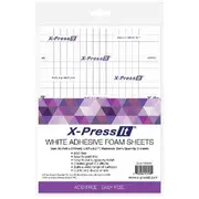X-Press It A5 Adhesive Foam Sheet White 2mm 2 Pack