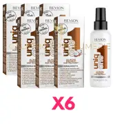 X6 Revlon Uniq One 150 ML Coconut Repair Hair Damaged Treatment