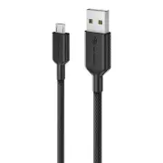 O-Alogic 1.2m Elements Pro USB-A to Micro USB Charge & Sync Cable - Black