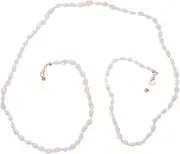 [DEARMAMY] White Conch Eyeglasses Chain Fashion Shell Design Slip Eyewear Retainer for Glasses Durable Lanyard for Sports and Everyday Use Stylish Glasses Cord
