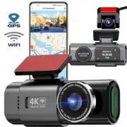Dash Cam Dual Lens Recording Car Camera DVR Night Vision Video Recorder GPS WiFi