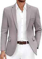 [COOFANDY] Men's Casual Blazer Slim Fit Lightweight Sport Coat Two Button Suit Jacket