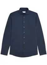 Eton Stretch-jersey Shirt - Navy - 39 (C15.5 / M) 39 (C15.5 / M)