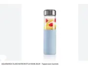 Tupperware Glass Water Bottle Aquananda Bottle Blue 550ml