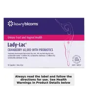 Henry Blooms Lady-Lac Cranberry 60000 with Probiotics 30 capsules