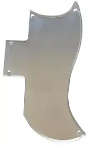 Custom For Gibson SG 61 Guitar Pickguard Scratch Plate,1 Ply Silver Mirror