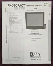 Sams Photofact 4708 Service Manual for RCA F32645YX5/X7 (Chassis CTC203CH2)
