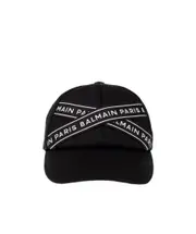 logo-tape baseball cap III Black