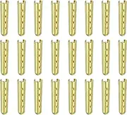 [uxcell] 24Pcs Shoelace Tips, Alloy 23mm Open Mouth Aglets Shoes Lace Cords End Tip Cap Replacement for DIY Clothes Strings, Golden
