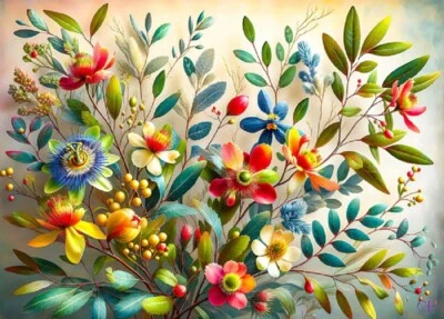 QPuzzles 1000 Piece Jigsaw Puzzle - Australian Wildflowers 1