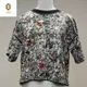 [二手] CHRISTINE DIOR 針織短袖 花花圖案 上衣 DIOR Knitted Short-Sleeved Floral Pattern Top