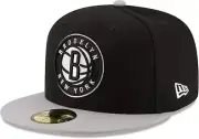 NEW NBA BROOKLYN NETS Men's 2-Tone 59FIFTY Fitted Cap NEW ERA 6 7/8