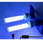 50 Watts(2x25W Bulb) Duct Uv Light Hvac Ac Filter UV-C Black