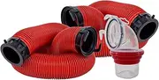 Valterra D04-0115 EZ Coupler 20' Deluxe Bayonet Sewer Hose Kit