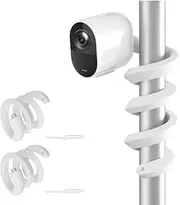 [HOLACA] Flexible Twist Camera Mount Compatible with Eufycam 1/2/2C/2C Pro/3/3C/E/S3 Pro, Arlo Pro 4/Pro 3/Pro 2, Arlo Ultra/Ultra 2, Reolink Argus 2, Pack of 2, White