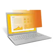 3M Gold Privacy Filter for 13.3" Laptop with 3M COMPLY Flip Attach Set and Adhesive Strips, 16:9
