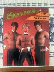 1985 Chippendales Calendar Male Dancers Strippers Vintage Never Used