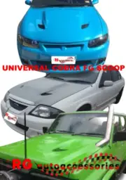 BONNET SCOOP BULGE HUMP WITH VENTS FG COBRA STYLE UNIVERSAL BOND DOWN TYPE