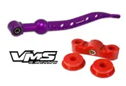 PURPLE VMS RACING SHORT THROW SHIFTER F+R POLYURETHANE BUSHINGS FOR HONDA CRX