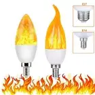 E14 E27 Atmosphere Lamp Flame Lamp Candle Light Flame Effect Light Bulb