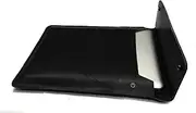 [Chalk Factory] Genuine Leather Sleeve/Slipcase for HP HP 15-AC040TU 15.6-inch Laptop #OR (Black)