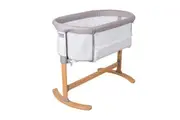 Childcare Easy To Attach And Remove Osmo Breathable Bedside Sleeper Bassinet - Beech