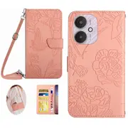 HT03 For Xiaomi Redmi 13C 4G/5G/Poco C65 4G Crossbody Leather Case Phone Wallet Stand