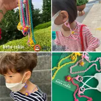 在飛比找樂天市場購物網優惠-韓國口罩掛繩鏈帶兒童太陽花亞克力塑料鏈【淘夢屋】