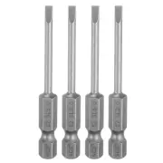 4pcs SL3.0 Slotted Screwdriver Bits 2.56" Magnetic Head Screw Driver Drill Bit