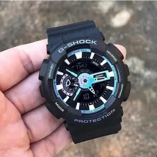 G-SHOCK 黑藍雙顯運動手錶(GA-110PC-1A) (9.4折)