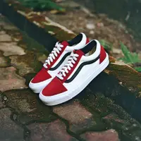 在飛比找蝦皮購物優惠-Vans Oldskool 紅大麗花新 VANS 栗色 BW