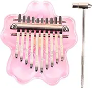 WESIEVYA 10-key Mini Thumb Piano Acrylic Kalimba Easy to Learn Finger Piano for Adults Boys and Girls