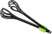 KICHOUSE Nylon Manual Beater and Food Tong Multifunctional Kitchen Gadget for Mixing Eggs Sauces and Marinades Non- Grip Selection