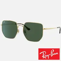 在飛比找momo購物網優惠-【RayBan 雷朋】時尚流行多邊型太陽眼鏡(黑金#3764