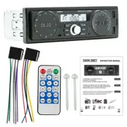 Single 1 Din Bluetooth Radio Stereo Car MP3 Player FM Receiver Audio AUX USB TF (for: Honda Civic)