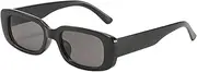 [KUYYFDS] Vintage Retro 70s Sunglasses Rectangle Sunglasses Shades Sun Glasses Retro Oval Sunglasses for Women Men