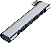 USB C Hub,4-Port Mini USB-C Hub 3.0,Portable USB hub for Laptop,USB C Expander for Laptop,PC,MacBook,Flash Drive,Console, Printer,Camera,Keyborad,Mouse,and More USB Devices