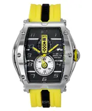 Invicta Racing Silicone Strap Black Dial Quartz 47383 100M Men's Watch