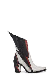 [Club Exx] Sheriff Shine Cowboy Boots - Noir Ziggy