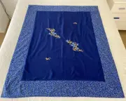 Handmade Patchwork Large Quilt Lightweight No Wadding / Batting 130 cm x 105 cm