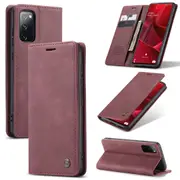 CaseMe Samsung Galaxy S20 FE Fan Edition Classic Folio Case Cover [Wine]