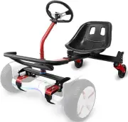 Hoverboard Go Kart Frame Adjustable Seat Attachment 360° Handles Shock Absorbers