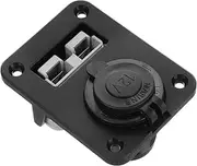 DINHEAROM 1Set Car Cigarette Lighter Socket for Boats and Motorcycles Easy Installation Power Supply Outlet with Mounting Screws for Automotive Use