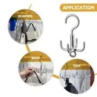 5 PCS Punch Free Coat Hanger Belt Organizer Scarf Storage Rack Wardrobe