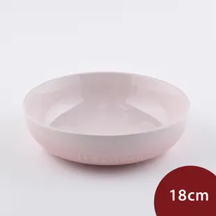 Le Creuset 花蕾系列 深盤 餐盤 陶瓷盤 圓盤 18cm 貝殼粉