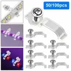 For 5630-LED Strip Light Bar Mounting Brackets Clip One-Side Fixing-Clips*50/100
